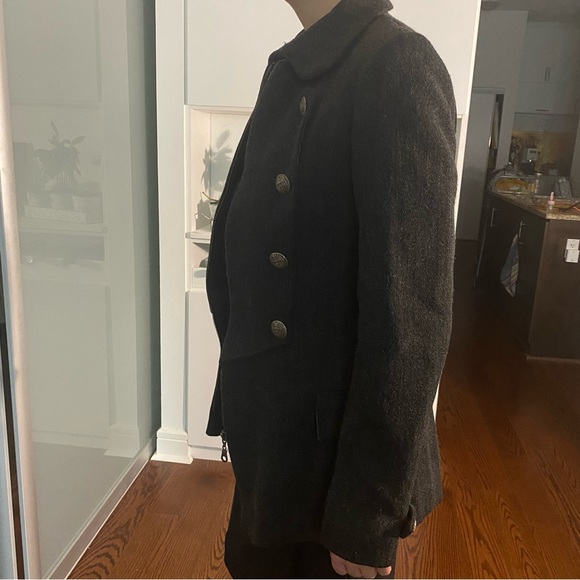 Grey button down jacket size S - Picture 7 of 8